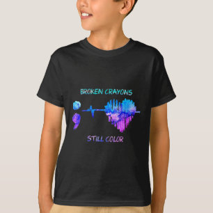 T-shirt Crayons Cassés Est Toujours Couleur Battement De C