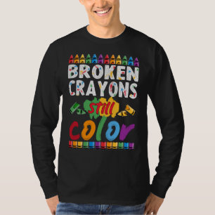 T-shirt crayons cassés toujours couleur