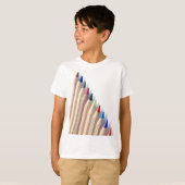 T-shirt Crayons colorés (Devant entier)