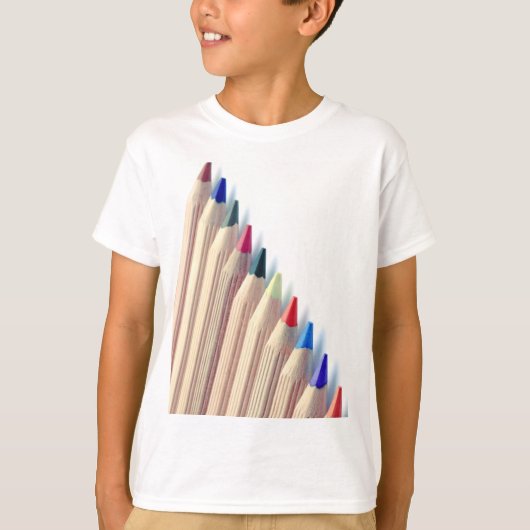 T-shirt Crayons colorés (Devant)