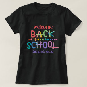 T-shirt Crayons de couleur Fun étoiles Bienvenue au retour