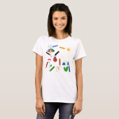 T-shirt Crayons dessine un monde coloré (Devant entier)