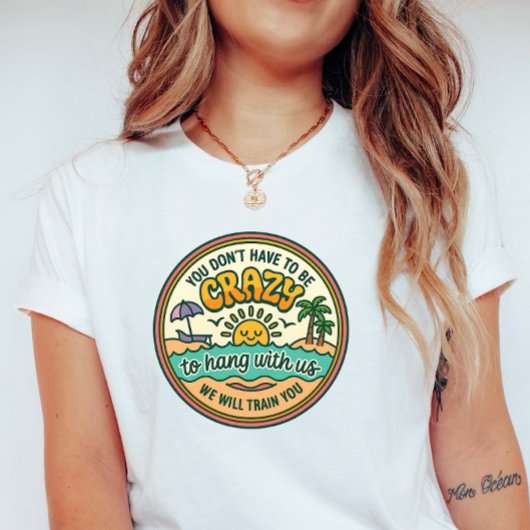 T-shirt Crazy Beach Crew Retro
