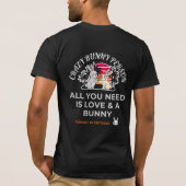 T-shirt Crazy Bunny Person (Dos)