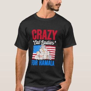 T-shirt Crazy Cat Ladies Pour Kamala Harris USA Président