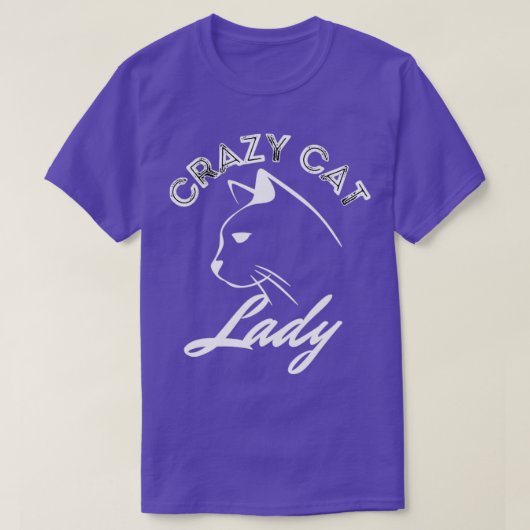 T-shirt Crazy Cat Lady Cat Merch Design4 (Design devant)