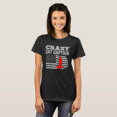 T-shirt Crazy Catamaran Captain Sailing Sailor  5 (Devant entier)