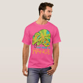 T-shirt Crazy Chameleon I Lizard I Chameleon (Devant entier)
