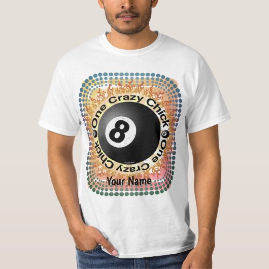 T-shirt Crazy Chick Eightball (Devant)