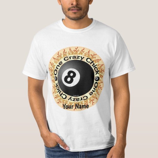 T-shirt Crazy Chick Eightball (Devant)