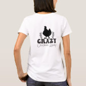 T-shirt Crazy Chicken Lady Cute (Dos)
