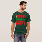 T-shirt Crazy Christmas Lady ami (Devant entier)