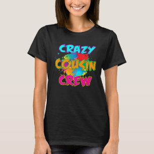 T-shirt Crazy Cousin Crew Matching Group Family Crew Reuni
