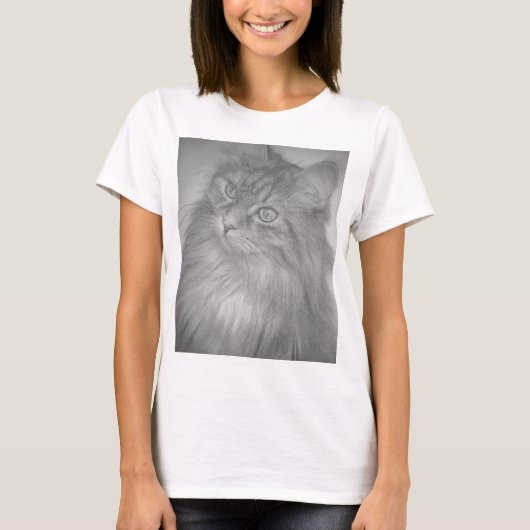 T-shirt Crazy Et Cute Kitty (Devant)