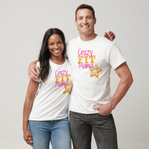 T-shirt Crazy Fit Mama Customizable women's sport shirt