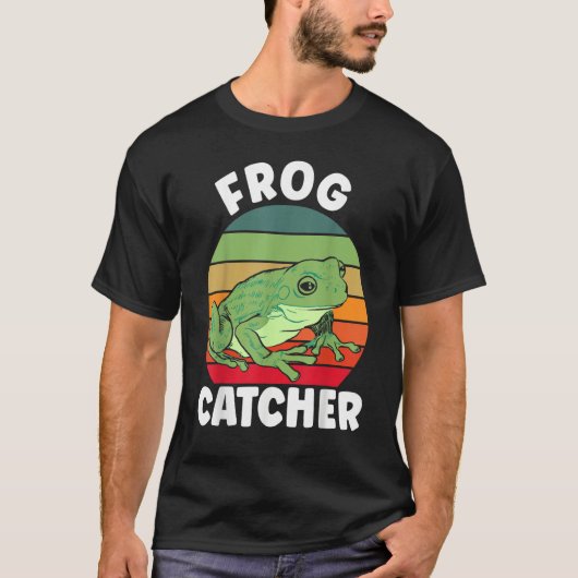 T-shirt Crazy Frog Frog Whisperer Frog Catcher (Devant)