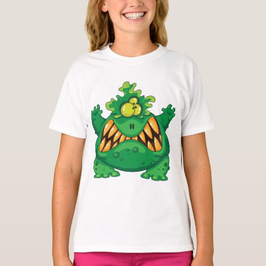 T-shirt Crazy Green Monster (Devant)