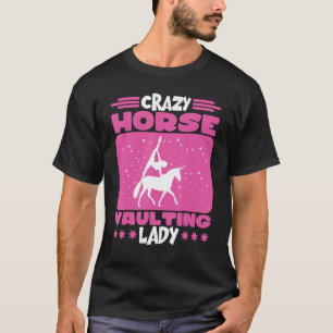 T-shirt Crazy Horse Vaulting Lady Horse Vaulting