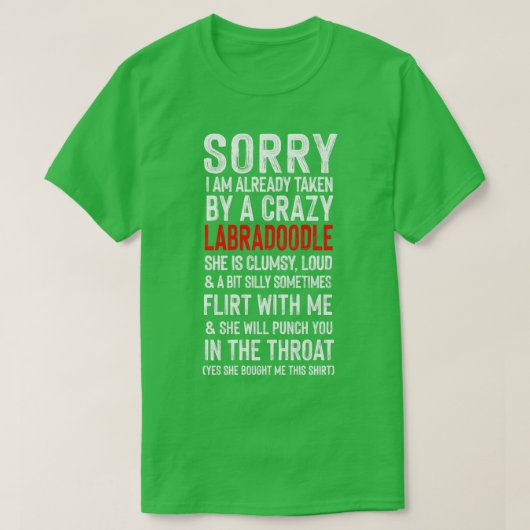 T-shirt Crazy Labradle Mème Humour (Design devant)