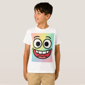 T-Shirt Crazy Meme Face pour enfants (Devant entier)