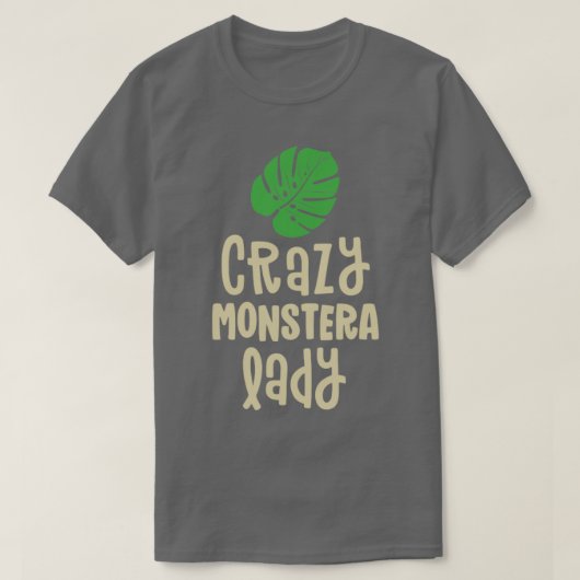 T-shirt Crazy Monstera Lady Plante Mama Chemise Femmes Mam (Design devant)