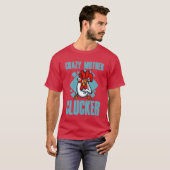 T-shirt Crazy Mother Clucker garçon (Devant entier)