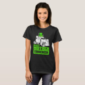 T-shirt Crazy Mother Trucker Funny St Patrick Day Hat (Devant entier)