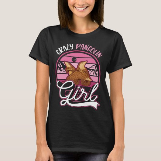 T-shirt Crazy Pangolin Girl (Devant)