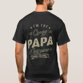 T-shirt Crazy Papa (Dos)
