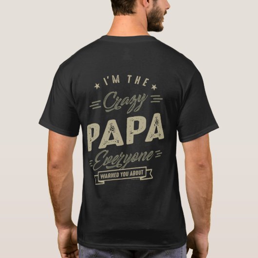 T-shirt Crazy Papa (Dos)
