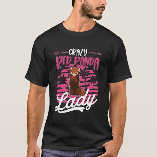 T-shirt Crazy Red Panda Lady Red Panda (Devant)