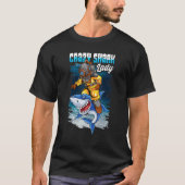 T-shirt Crazy Shark Lady Animal Ocean Plongée sous-marine (Devant)