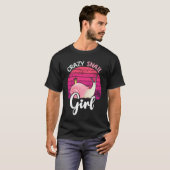 T-shirt crazy snail  girl (Devant entier)