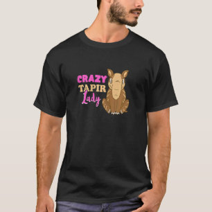 T-shirt Crazy Tapir Lady Faune Jungle Forêt Animale Mam