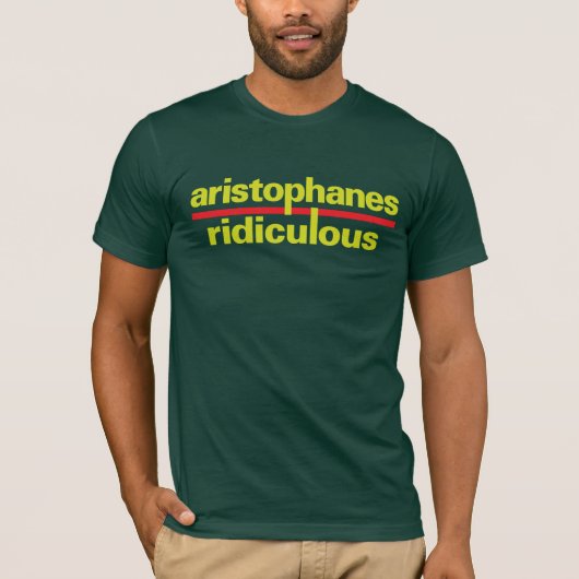 T-shirt CRAZYFISH Aristophanes ridicule (Devant)