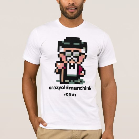 T-shirt crazyoldmanthink (Devant)