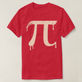 T-shirt Cream Pi Funny Math (Design devant)
