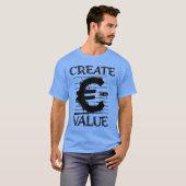 T-shirt Create Value Typography – Minimal Luxury Streetwea (Devant entier)