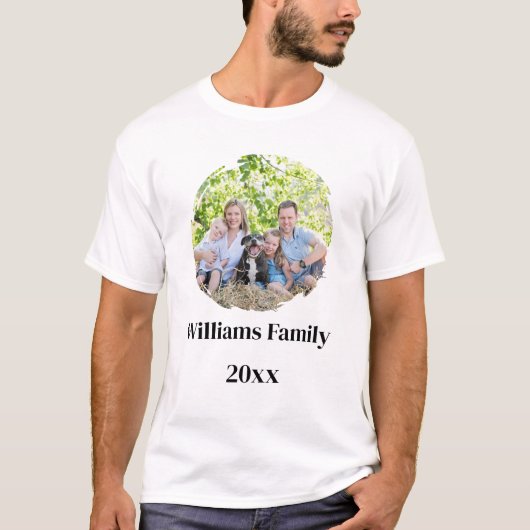 T-shirt Create Your Own 2 Photo Family  (Devant)