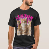 T-shirt create your own cat or any pets 90s bootleg  (Devant)