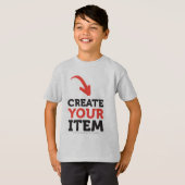 T-shirt CREATE-YOUR-OWN DIY Custom design Boys Team Number (Devant entier)