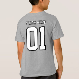 T-shirt CREATE-YOUR-OWN DIY Custom design Boys Team Number