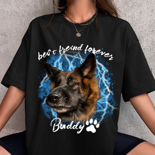 T-shirt create your own Dog Pet Photo Animal custom 90s