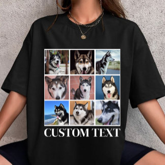 T-shirt create your own Dog Pet Photo Animal custom 90s