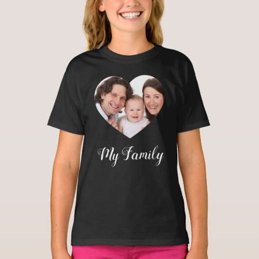 T-shirt Create Your Own I love My family Valentine's Day (Devant)