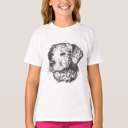 T-shirt Create Your Own Pet Dog Customized (Devant)