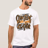 T-shirt Créateur de contenu - Conception motivationnelle p (Devant)
