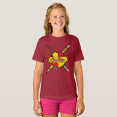 T-Shirt Créatif de Blason (Devant entier)
