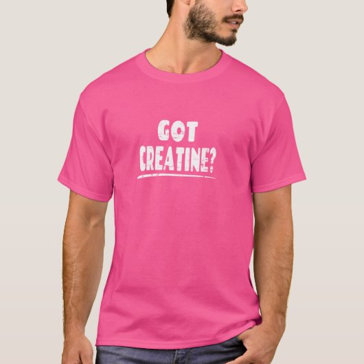 T-shirt Creatine - Drôle Exercice Gym Dire (Devant)