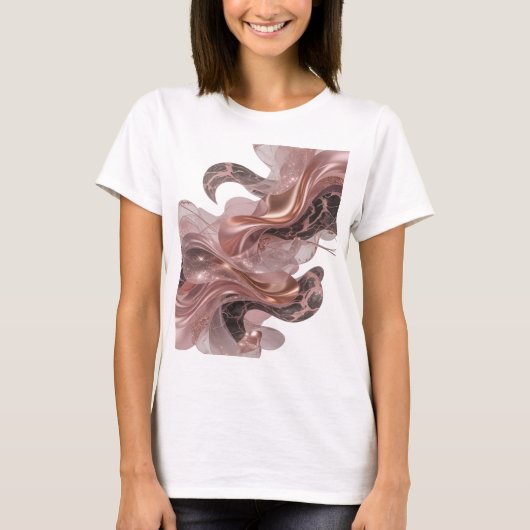 T-shirt Création ART ABSTRAIT Witty Gold (Devant)